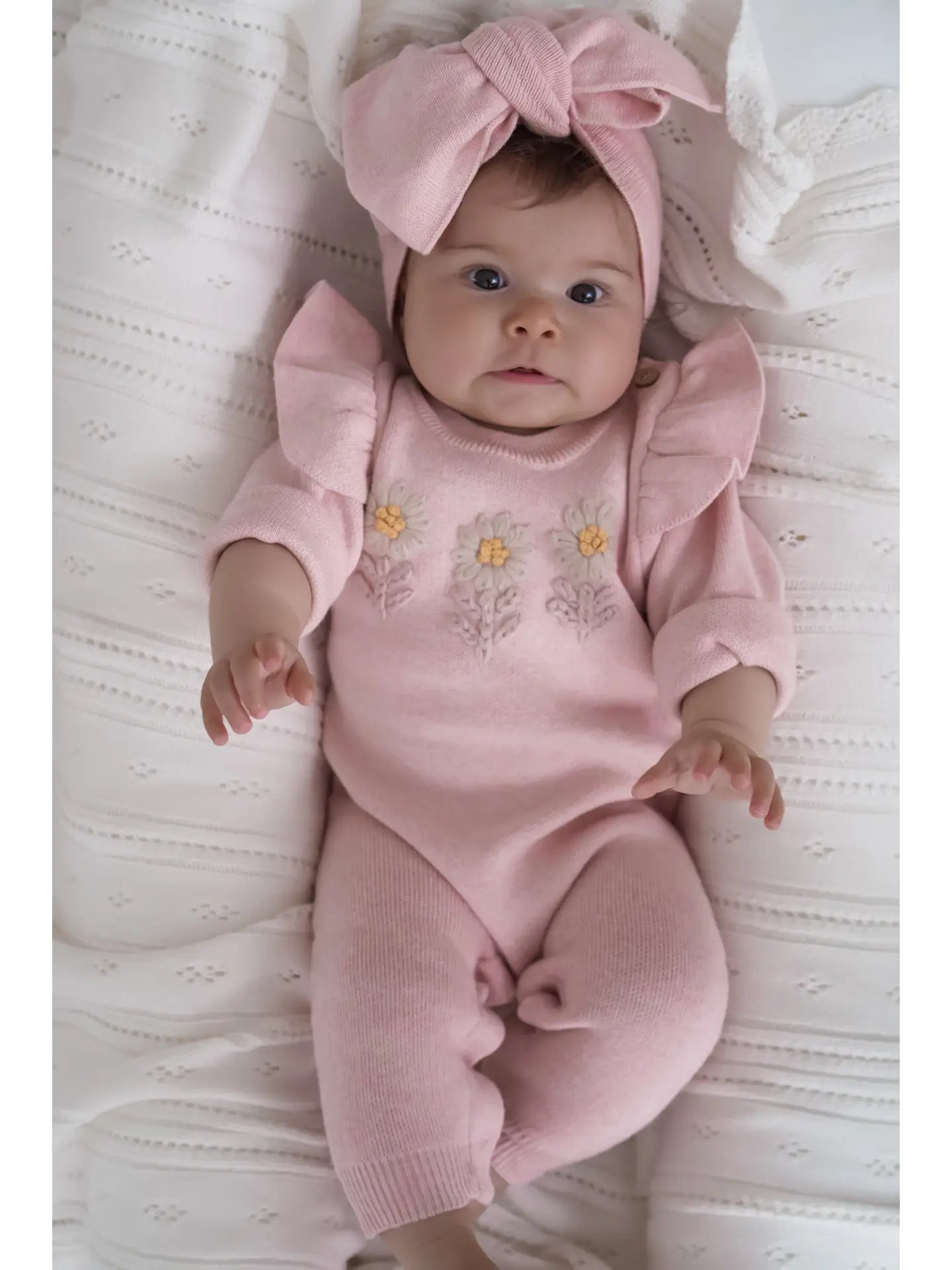 Model Wearing Luna + Luca Daisy Jumpsuit