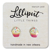 Lilliput Birthday Cupcake Earrings