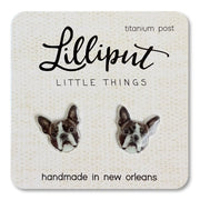 Lilliput Boston Terrier Earrings