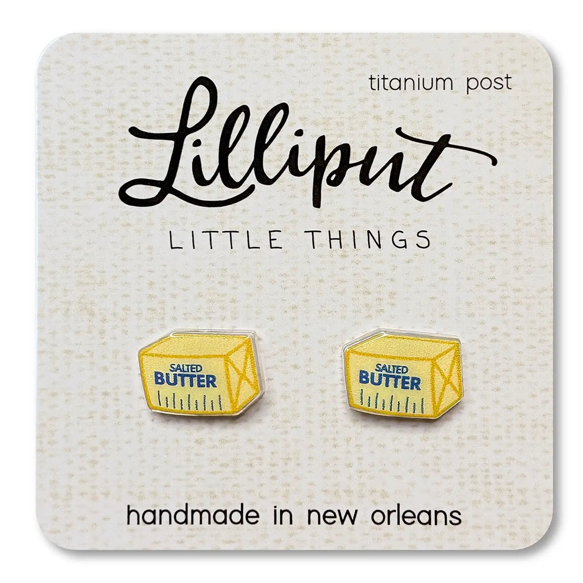Lilliput Butter Earrings // Quirky Earrings