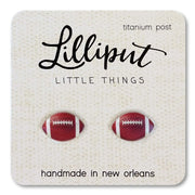 Lilliput Football Earrings