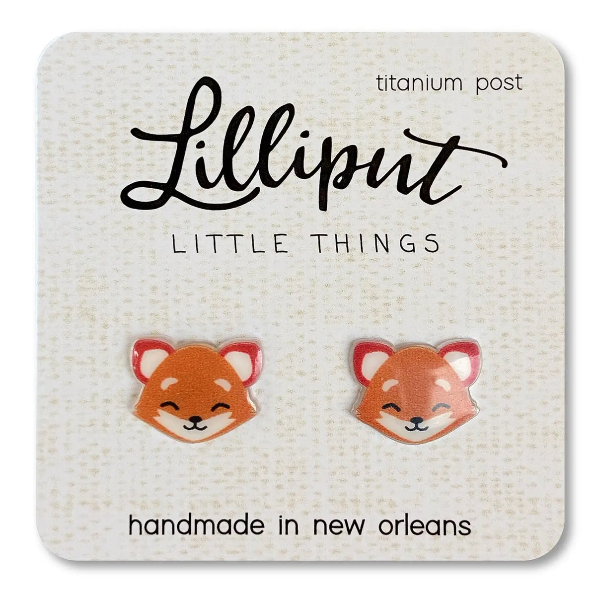 Lilliput Fox Earrings // Animal Earrings