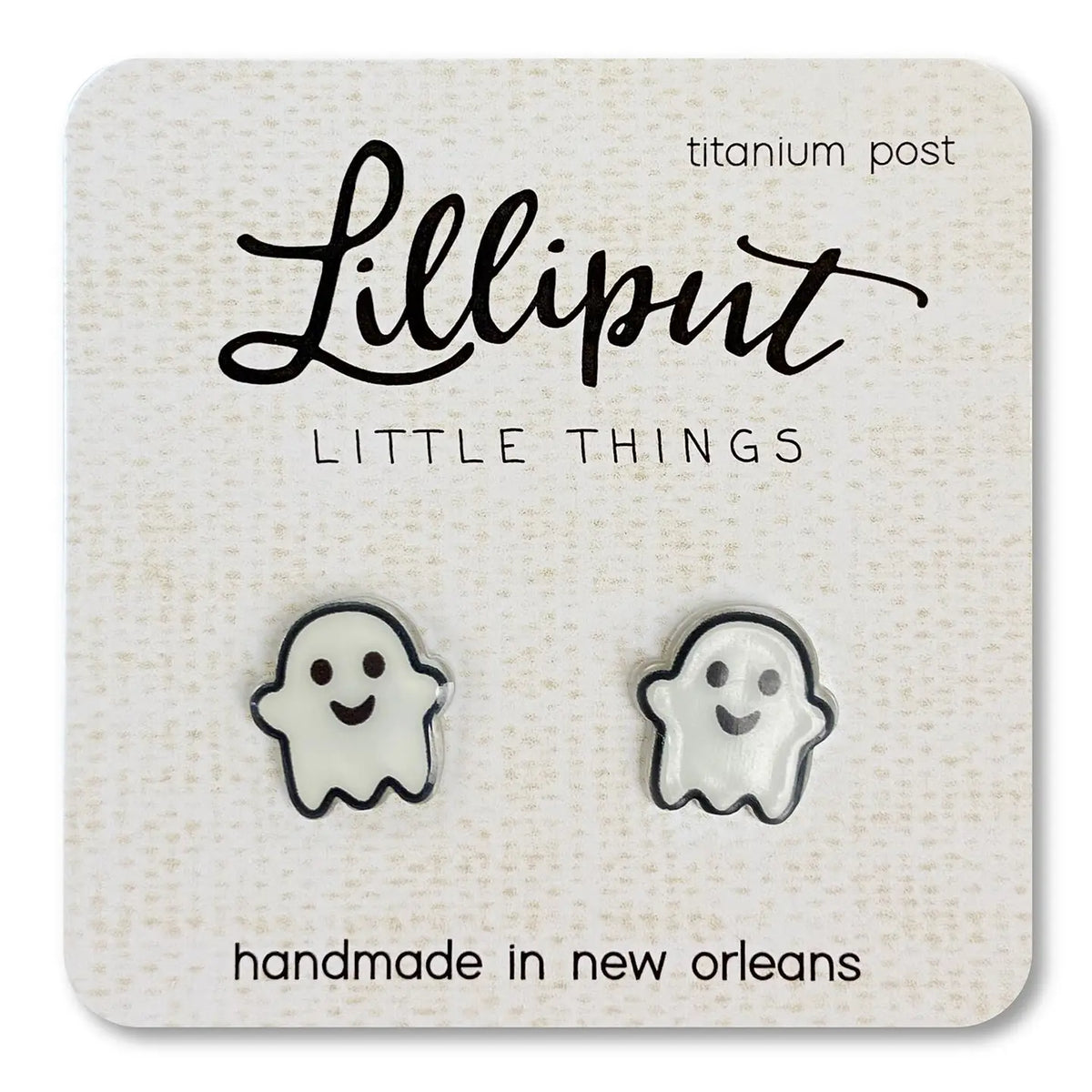 Lilliput Ghost Earrings // Halloween Earrings