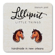 Lilliput Horse Earrings // Western Earrings