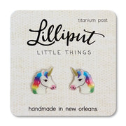Lilliput Rainbow Unicorn Earrings