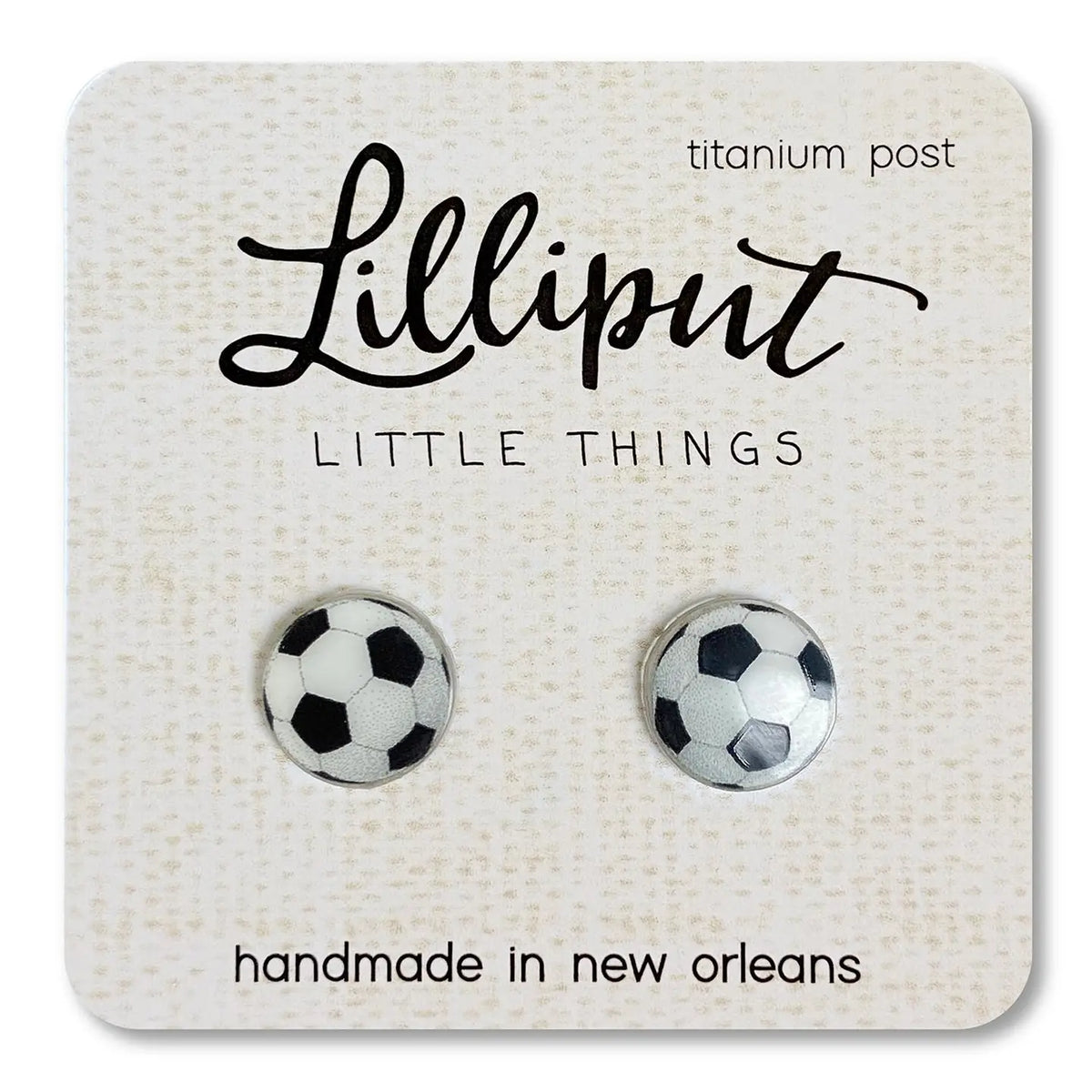 Lilliput Soccer Ball Earrings