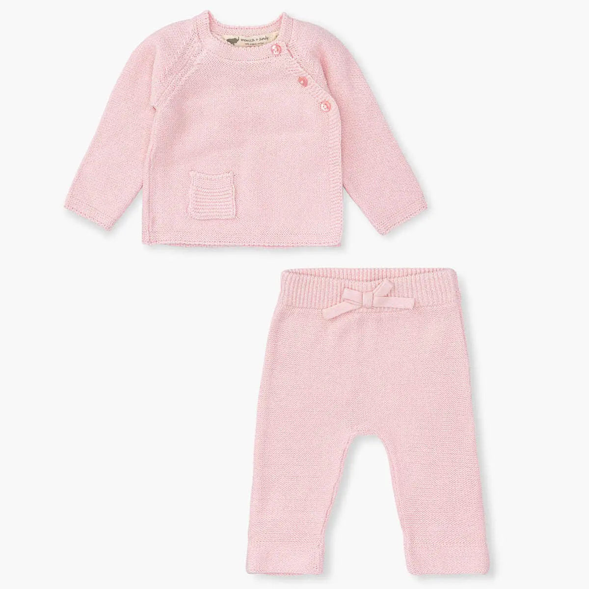 Monica + Andy Little Darling Knit Top + Bottom_pink