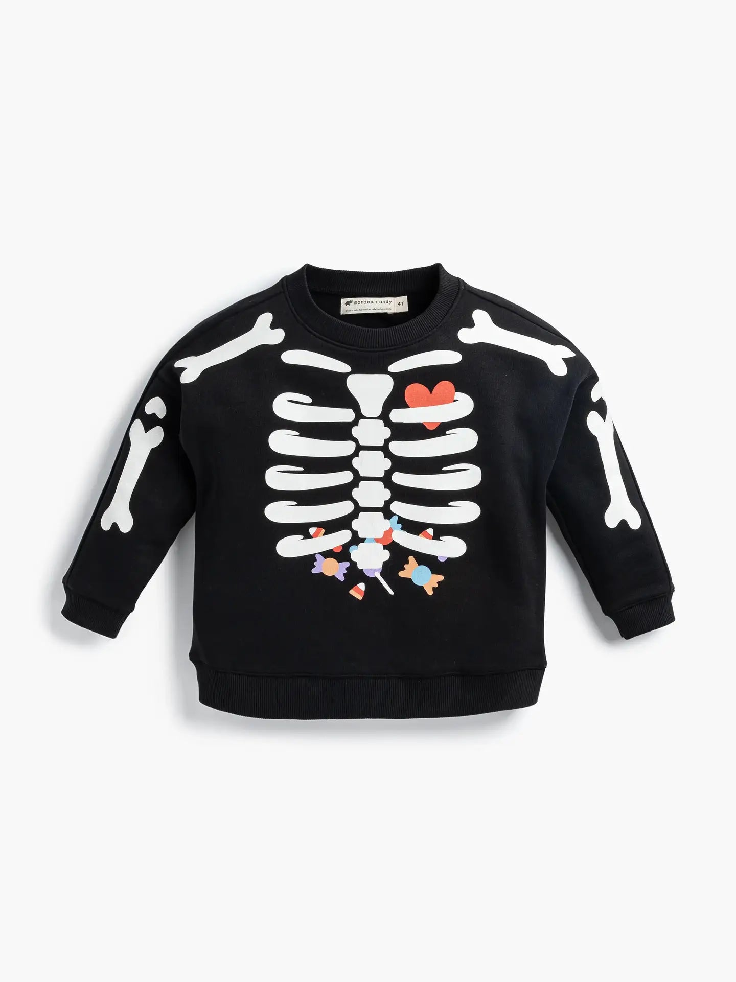 Monica + Andy Halloween Kids Sporty Sweatsuit Bundle_skeleton Dance Party