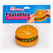 Showcase Taba Squishies® Peelables Deluxe Premium Silicone Fidget Toy (1pc) Hamburger