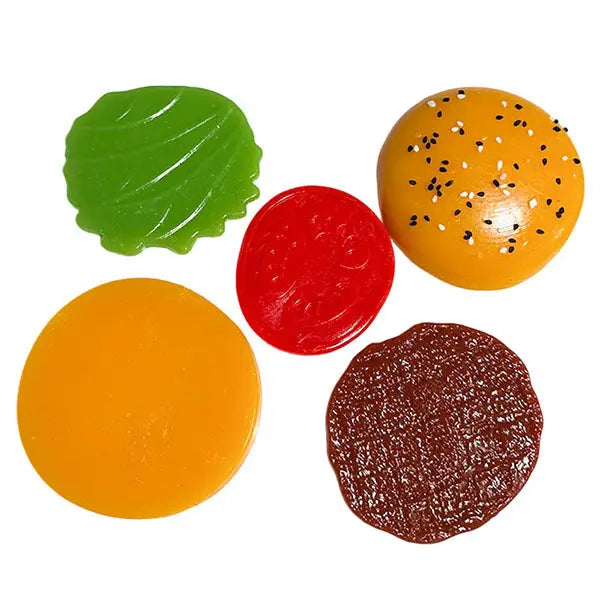 Showcase Taba Squishies® Peelables Deluxe Premium Silicone Fidget Toy (1pc) Hamburger