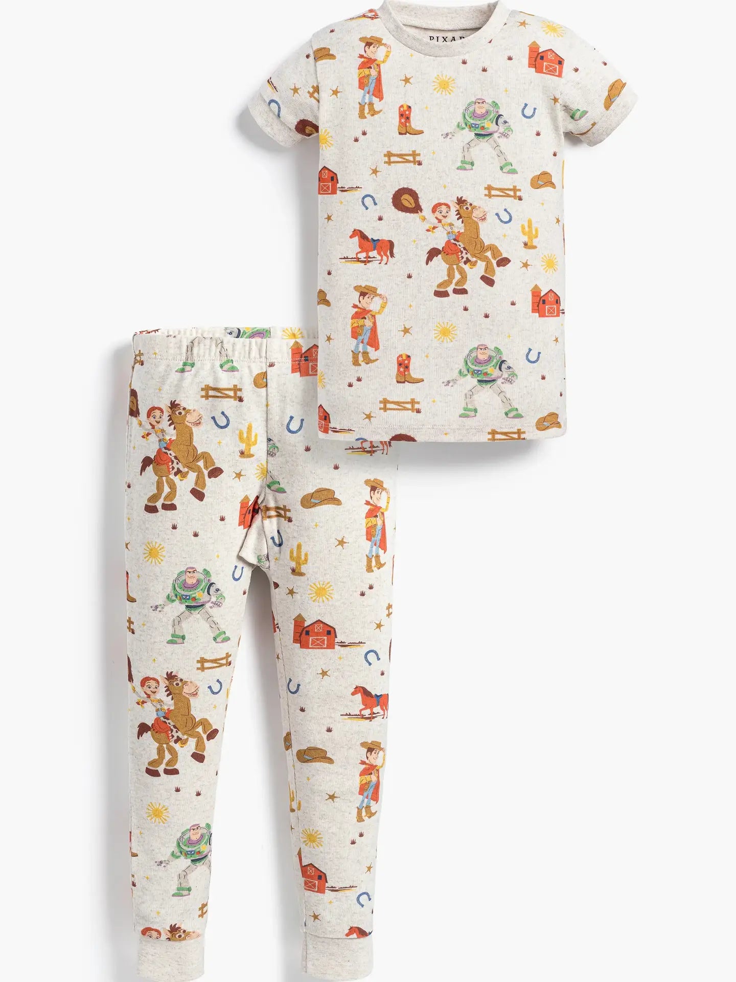 Monica + Andy Short Sleeve Two-Piece Pajama Set_toy Story Western Friends