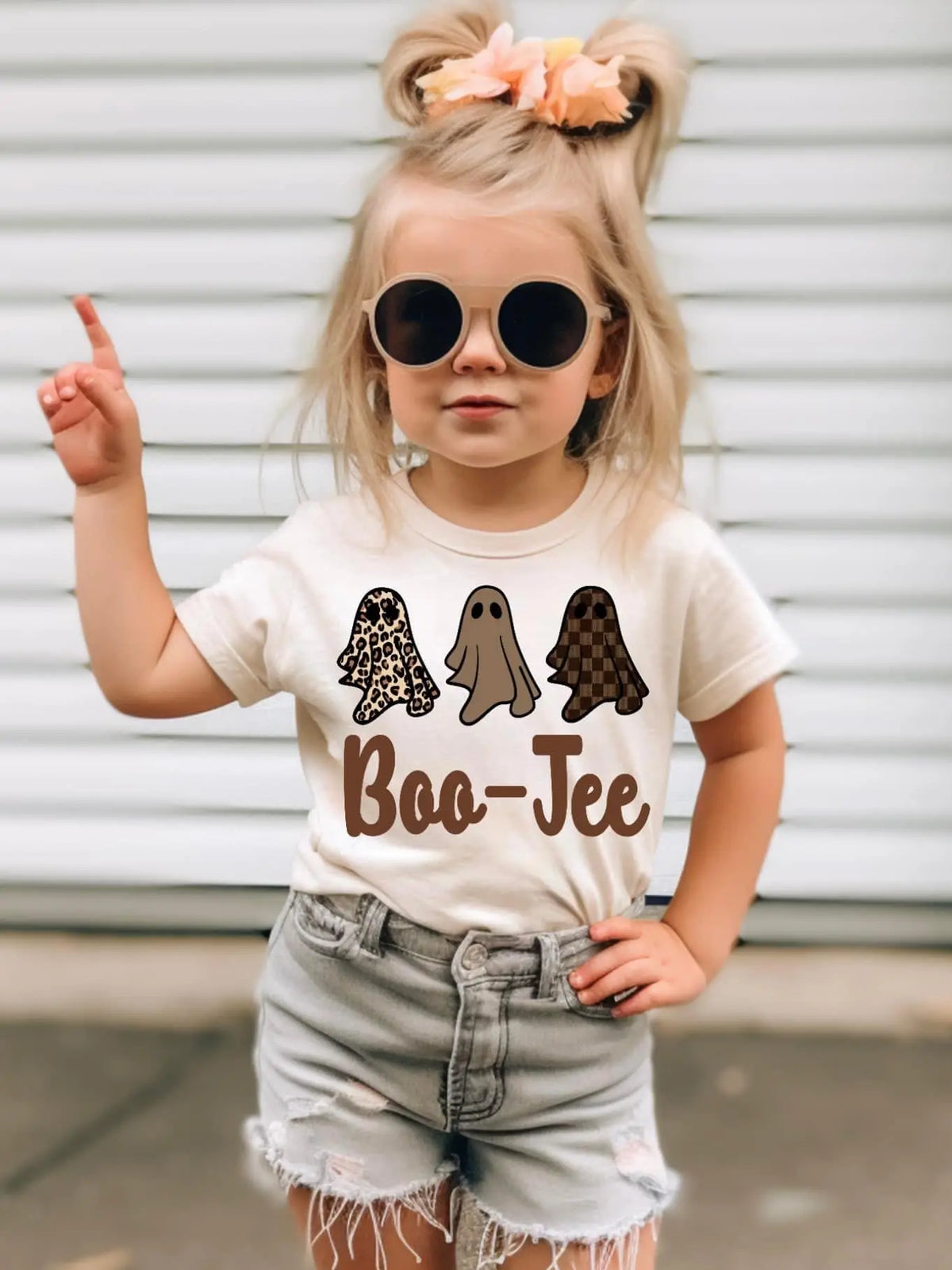 Model Wearing Buckin Baby Wholesale Boo Jee Tee 