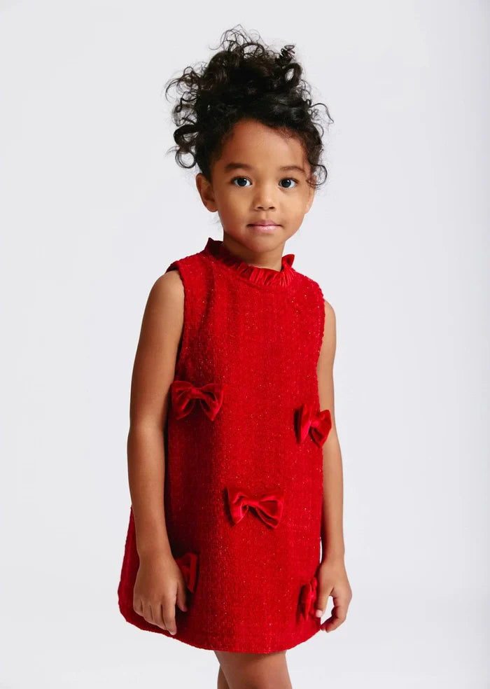 Model Wearing Lola And The Boys Valentina Dress