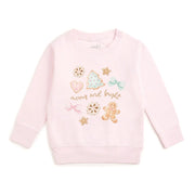 Sweet Wink Merry and Bright Gingerbread Christmas Sweatshirt - Kids