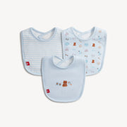 Magnetic Me Nursery Nostalgia Bib 3 Pack - Blue