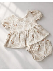 Bailey’s Blossoms Quinn Bow-Back Top & Bloomer Set - Victorian Rose