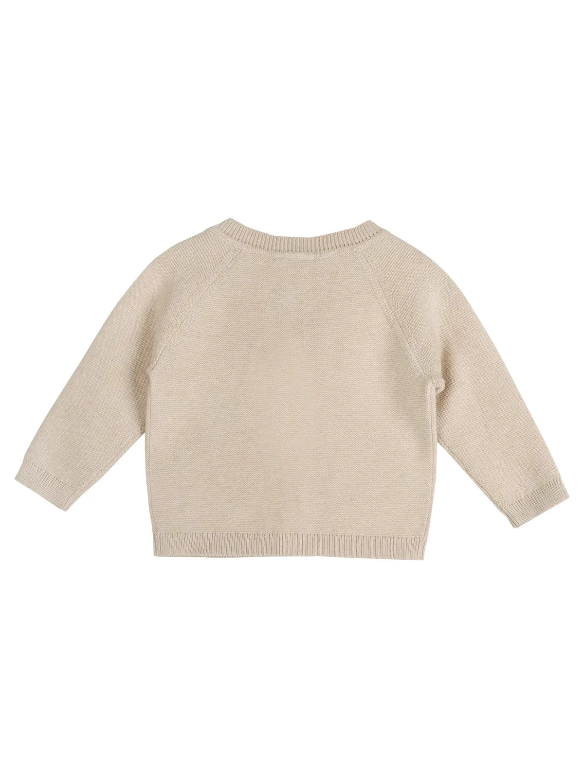 Cozy Bear Applique Knit Cardigan