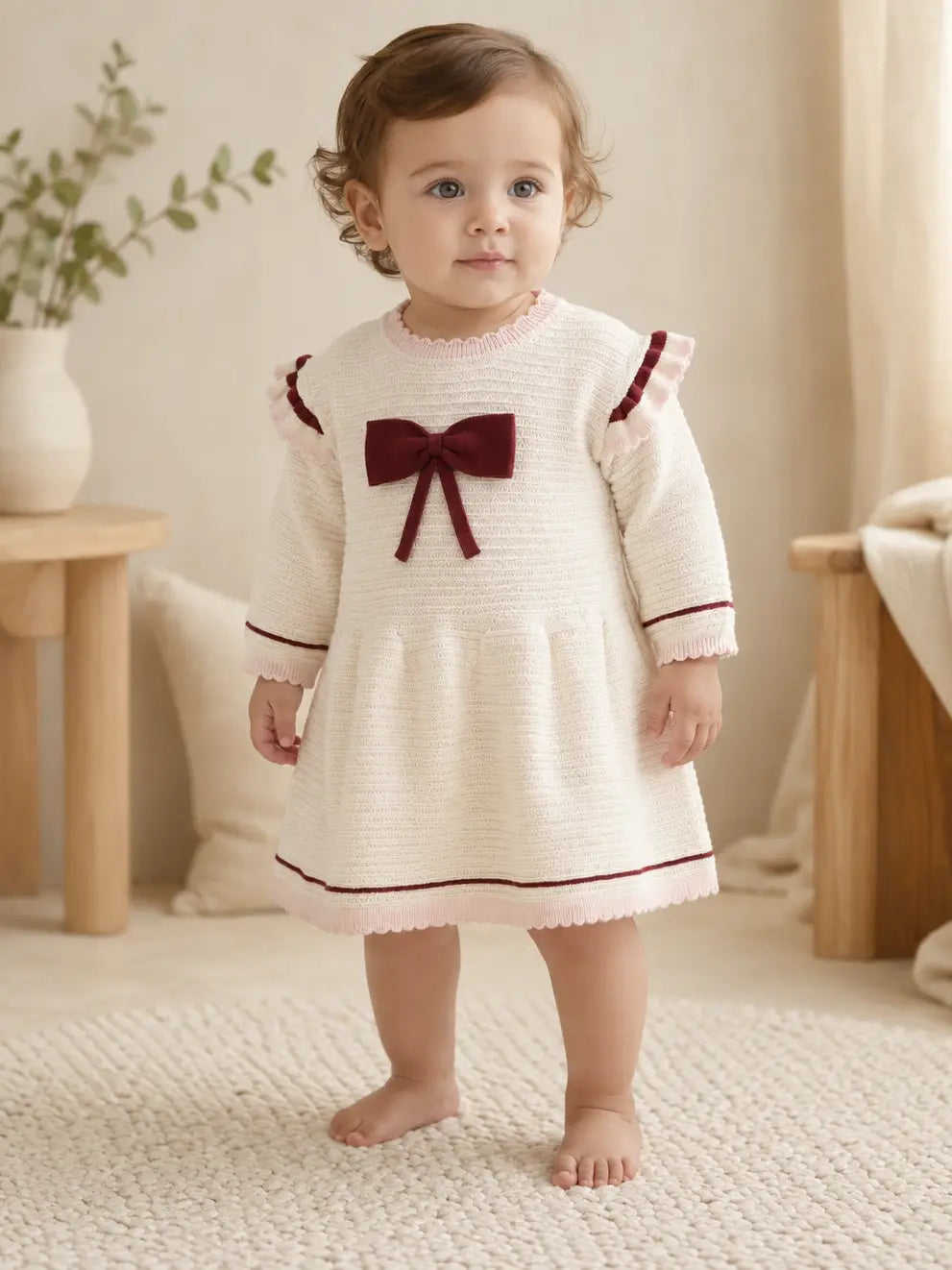 Ella Tex Knit Ruffle Dress