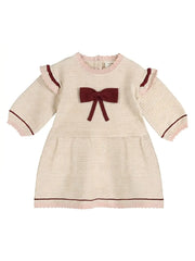Viverano Organics Ella Tex Knit Baby Ruffle Dress (Organic Cotton)