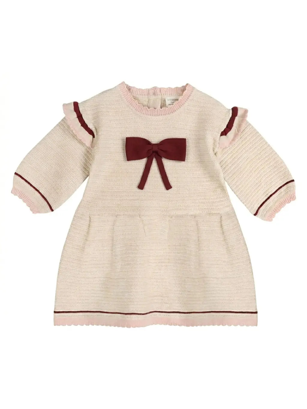 Viverano Organics Ella Tex Knit Baby Ruffle Dress (Organic Cotton)