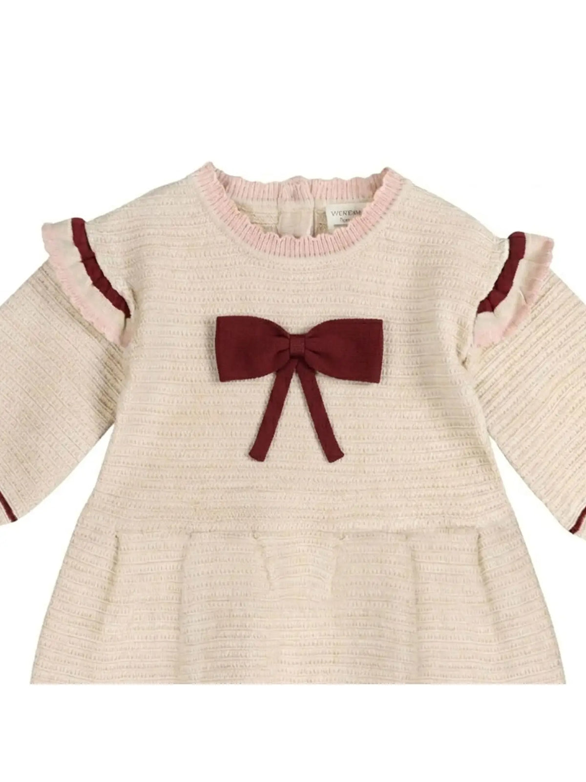Viverano Organics Ella Tex Knit Baby Ruffle Dress (Organic Cotton)