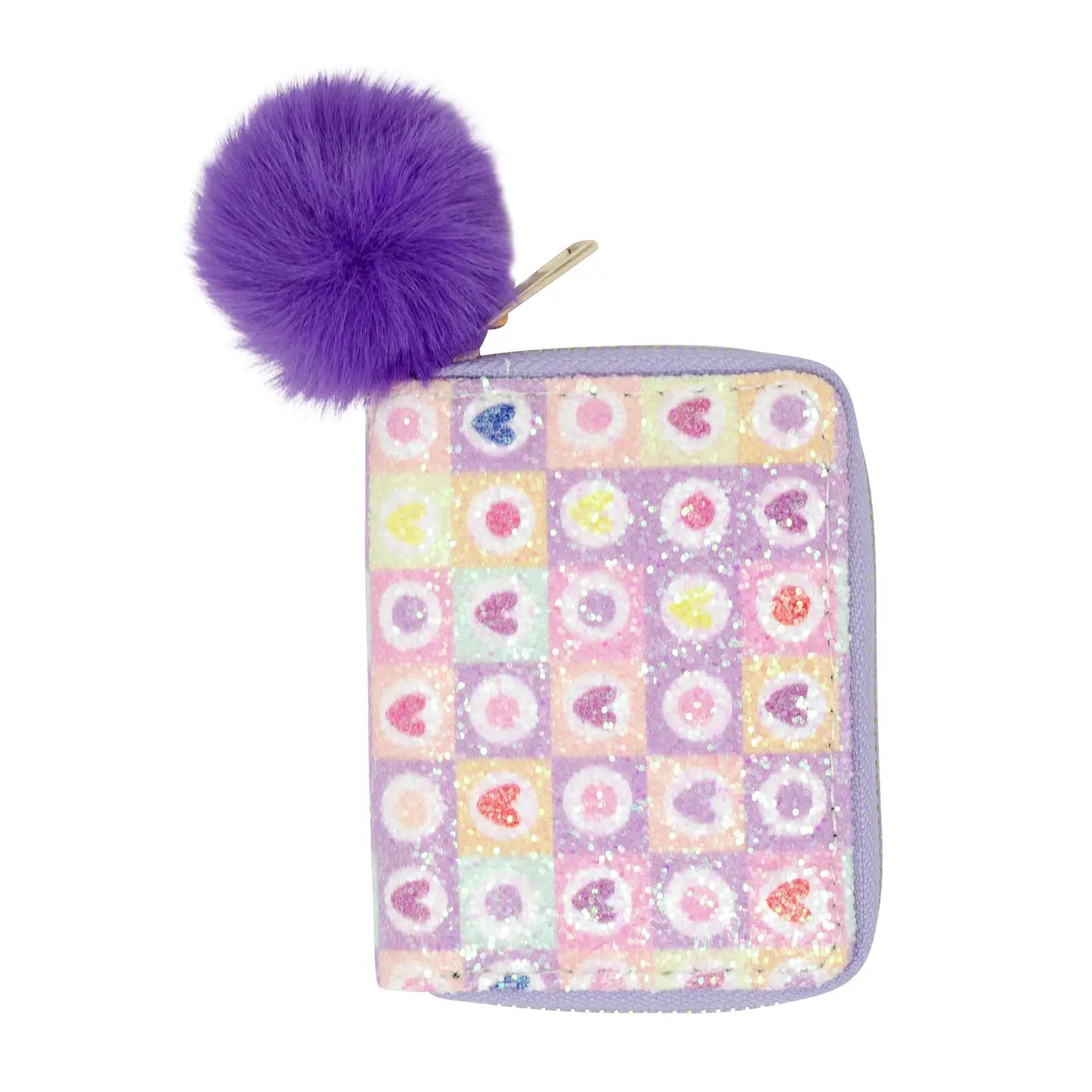 Tiny Treats & ZOMI GEMS Glitter Hearts Wallet