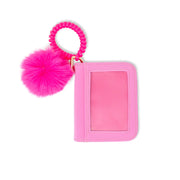 Tiny Treats & ZOMI GEMS Pom Pom Pop Id Wallet - Hot Pink