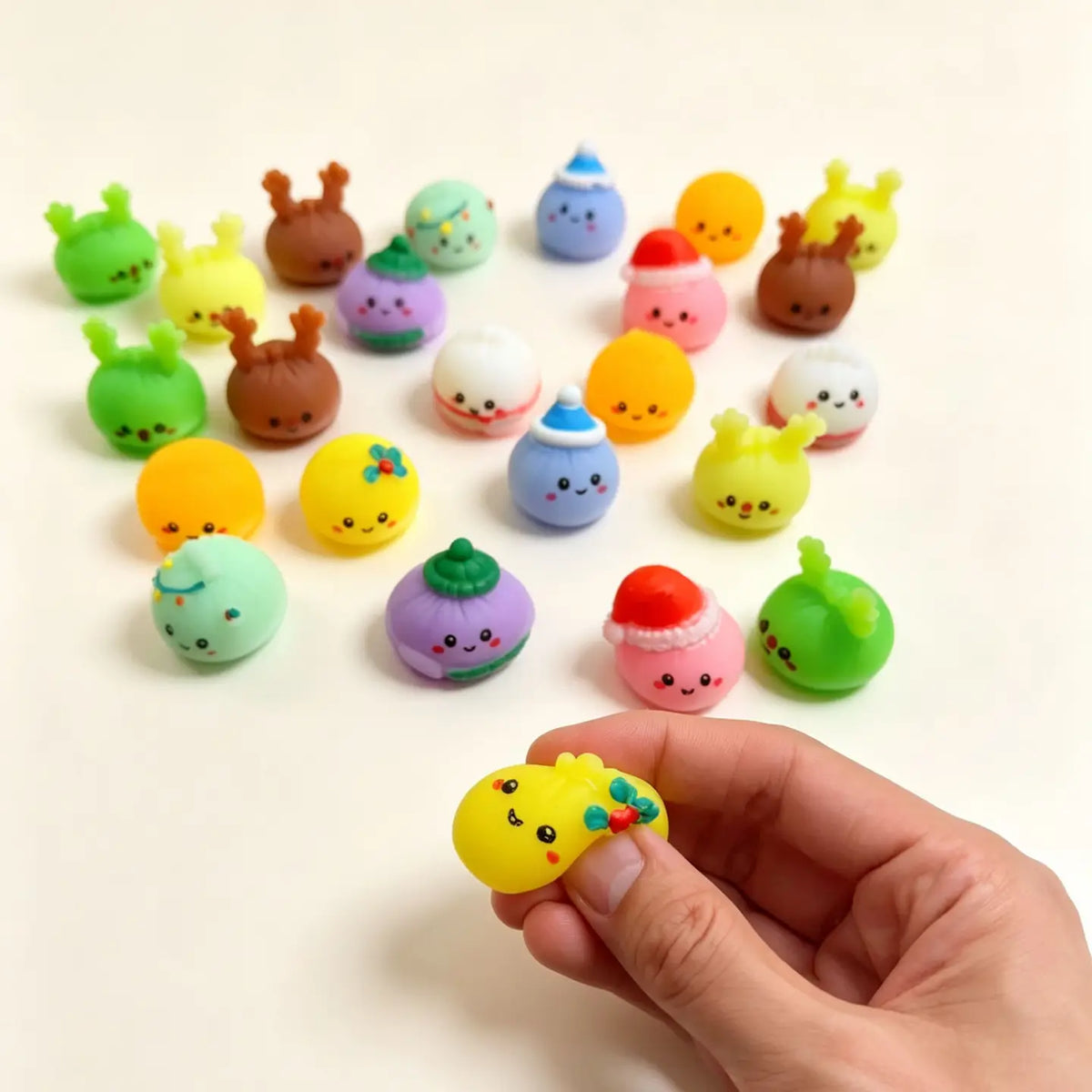 Eagle Crest Industries Inc. Christmas Dumpling Advent Calendar 24‑Pcs Squishy Toy Set