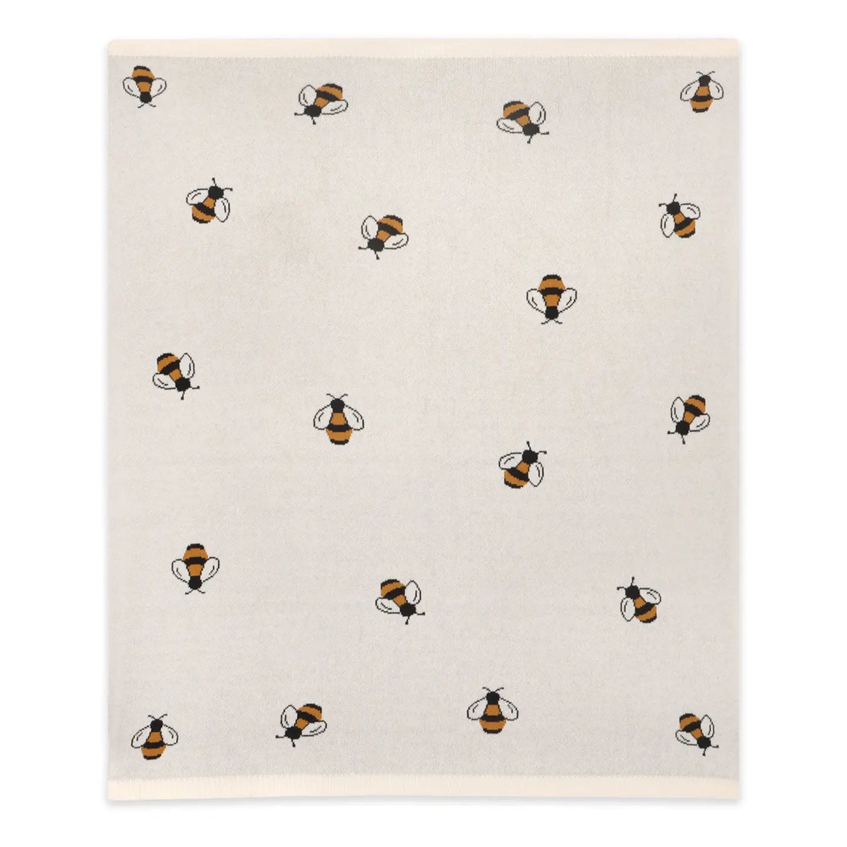 Viverano Organics Bee - Organic Cotton Jacquard Sweater Knit Baby Blanket