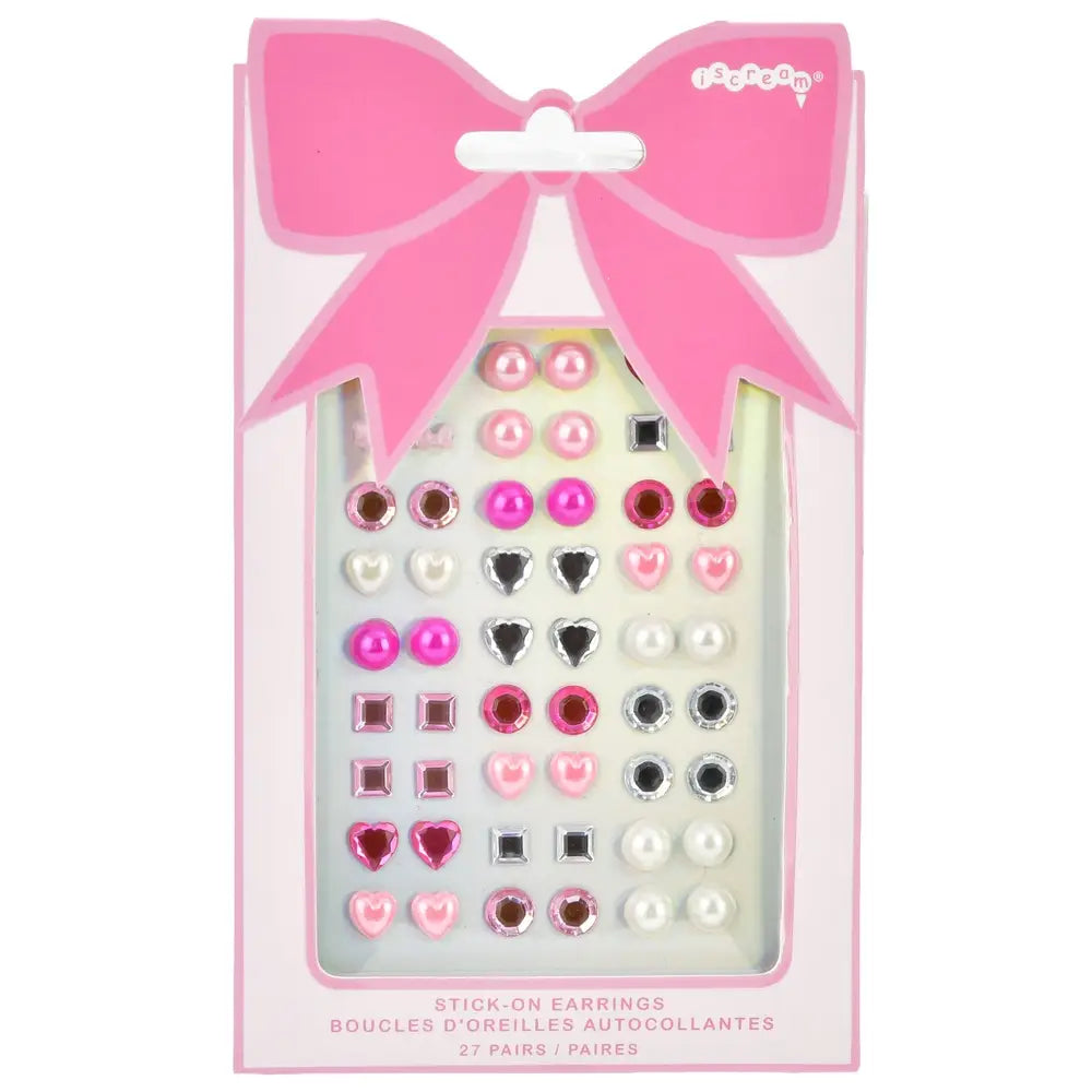 Iscream Bow Stick On Earrings