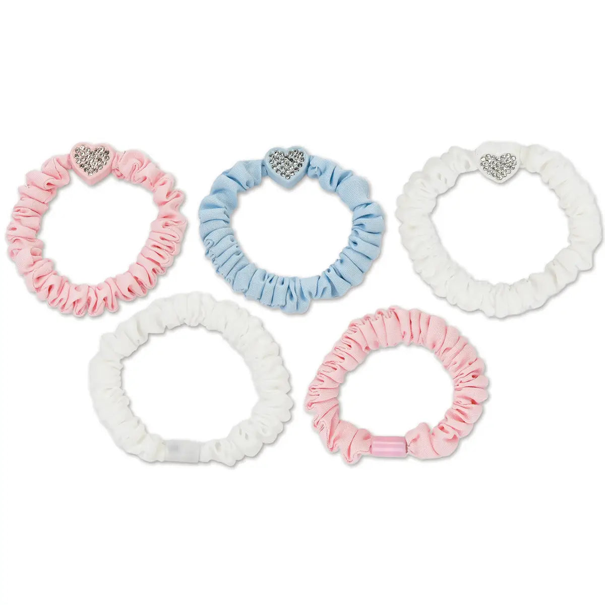 Iscream Heart Charm Scrunchie Set
