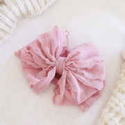 Caden Lane Large Ruffle Knit Bow | Crepe