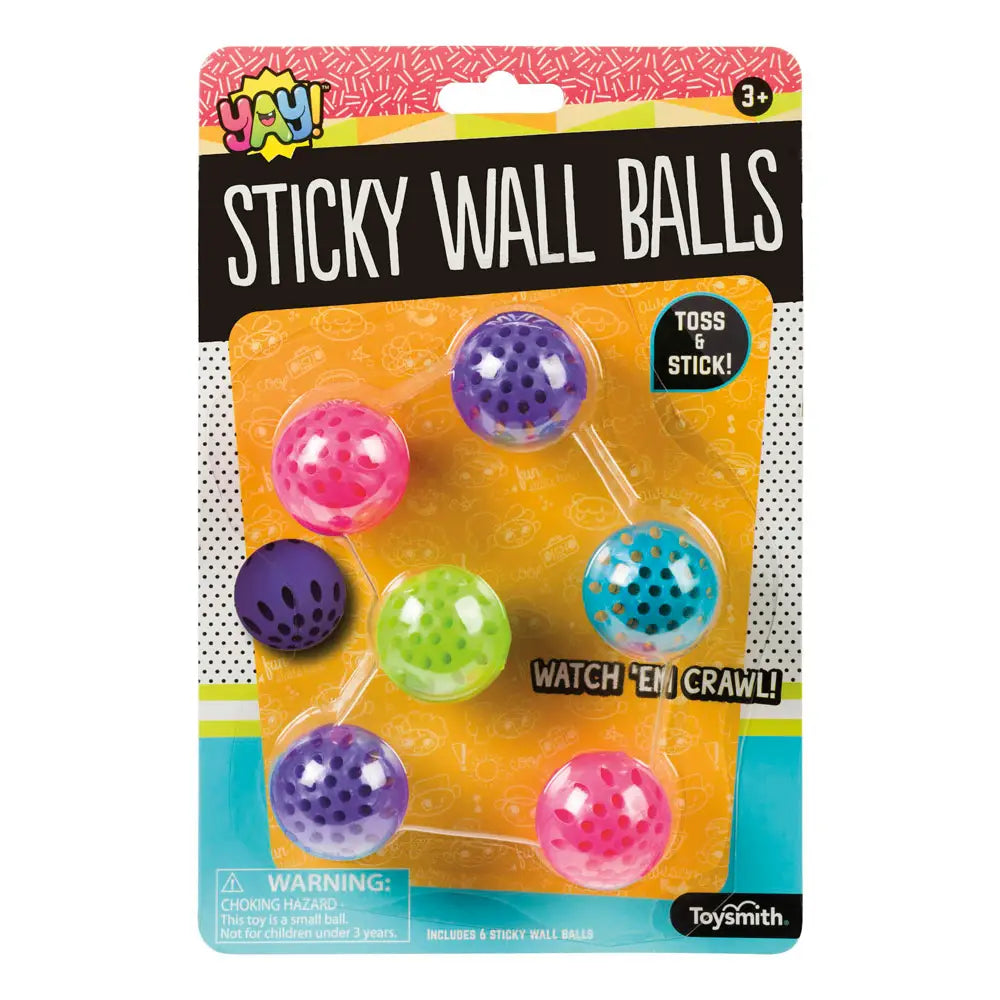 Toysmith Yay! Sticky Wall Balls