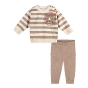 Viverano Organics Lion Baby Knit Pullover & Pants (Organic Cotton)