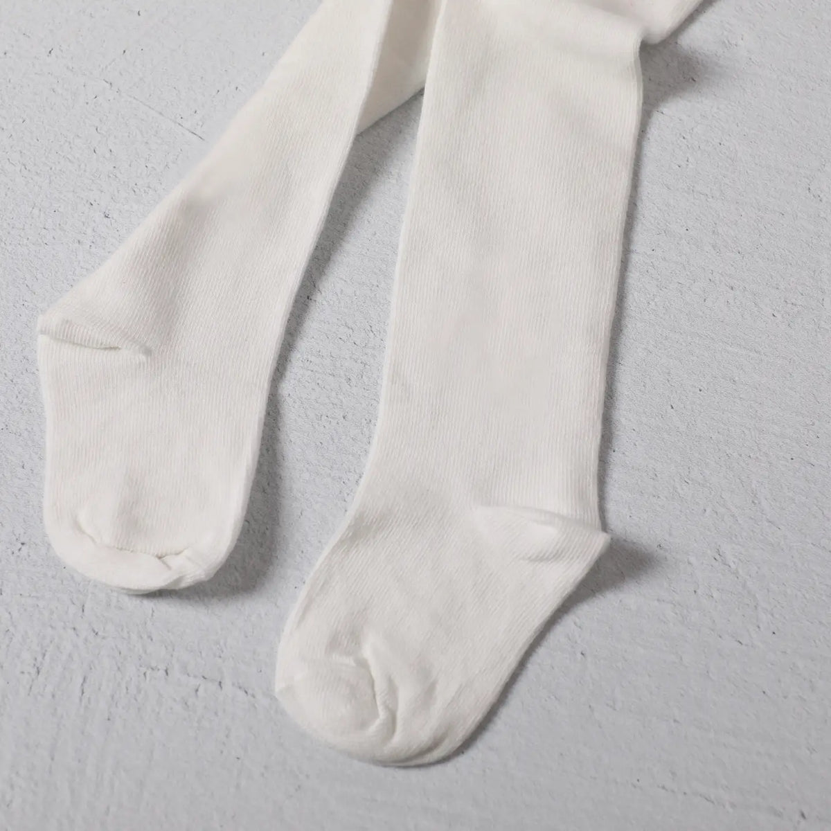 Viverano Organics Fine Knit Basic Baby Girl Tights - Plain (Organic Blend)