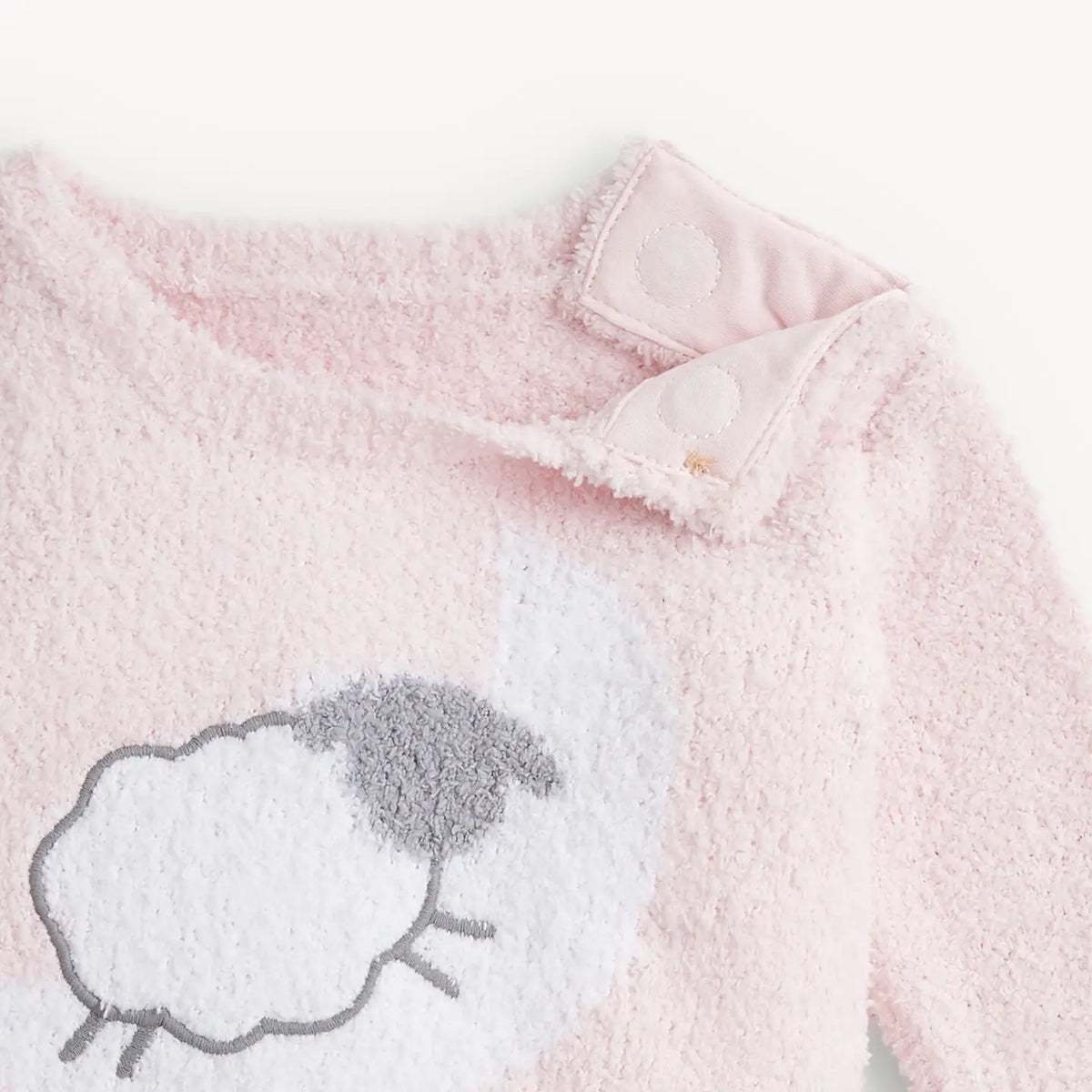Magnetic Me Chenille Pink Sheep 2 pc Lng Slv/Lng Pnt Set