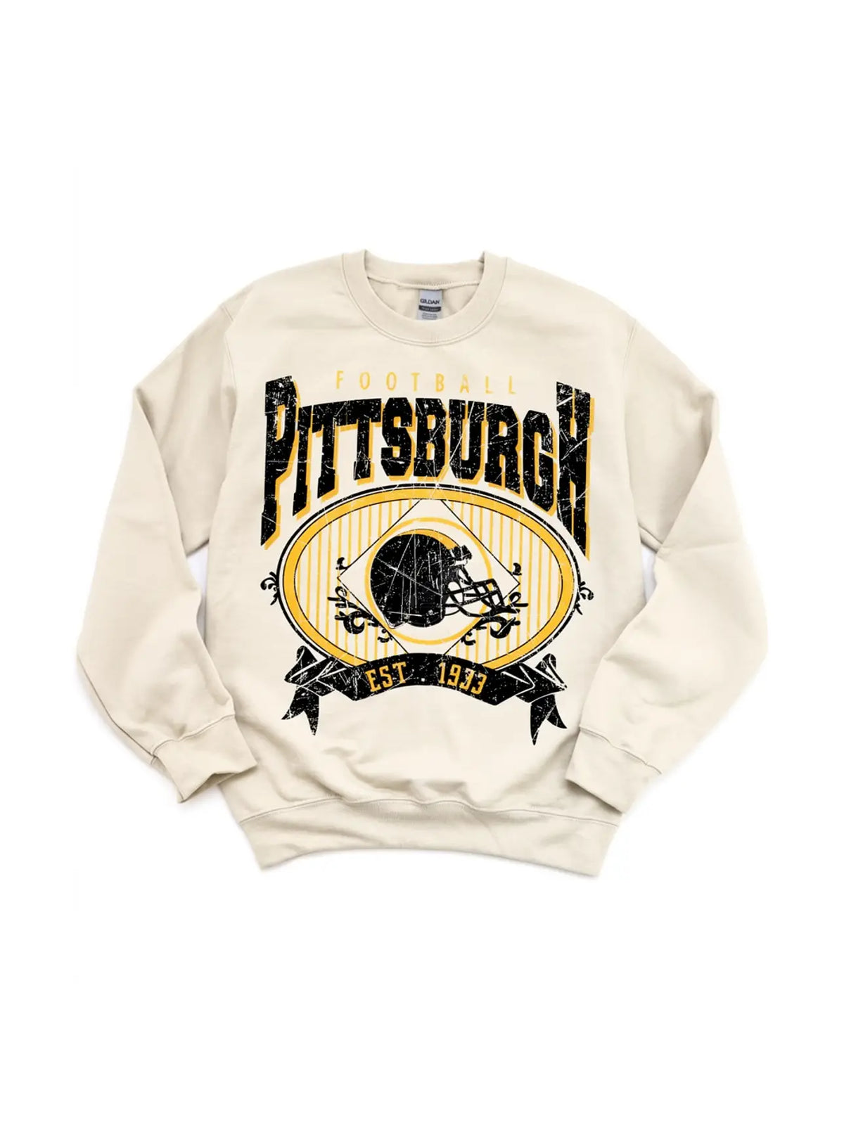 SimplyKnotCo. Pittsburgh Football Sweatshirt