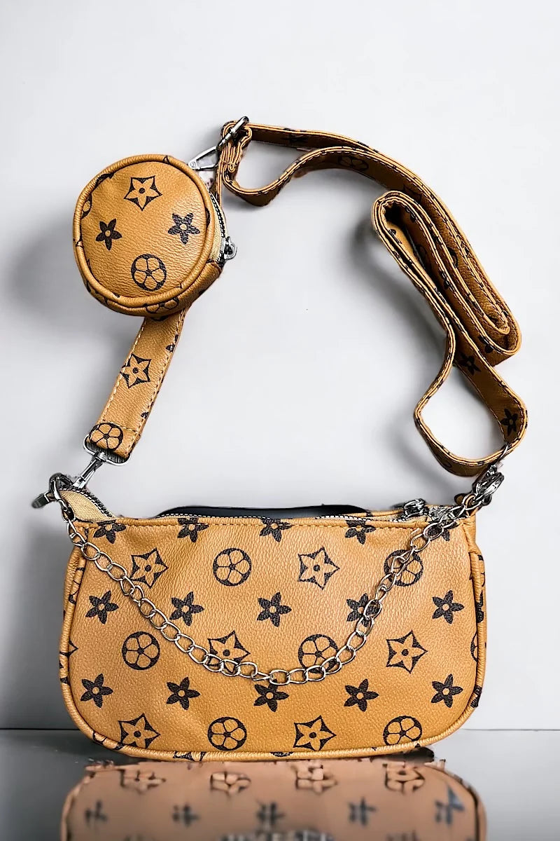 Kids Charm Online Khaki Star Inspired Multiway Handbag