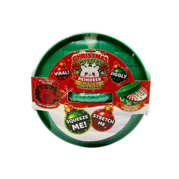 Novelty Brands Fun Doh Christmas Mystery Reindeer Dumpling Squishy Toy