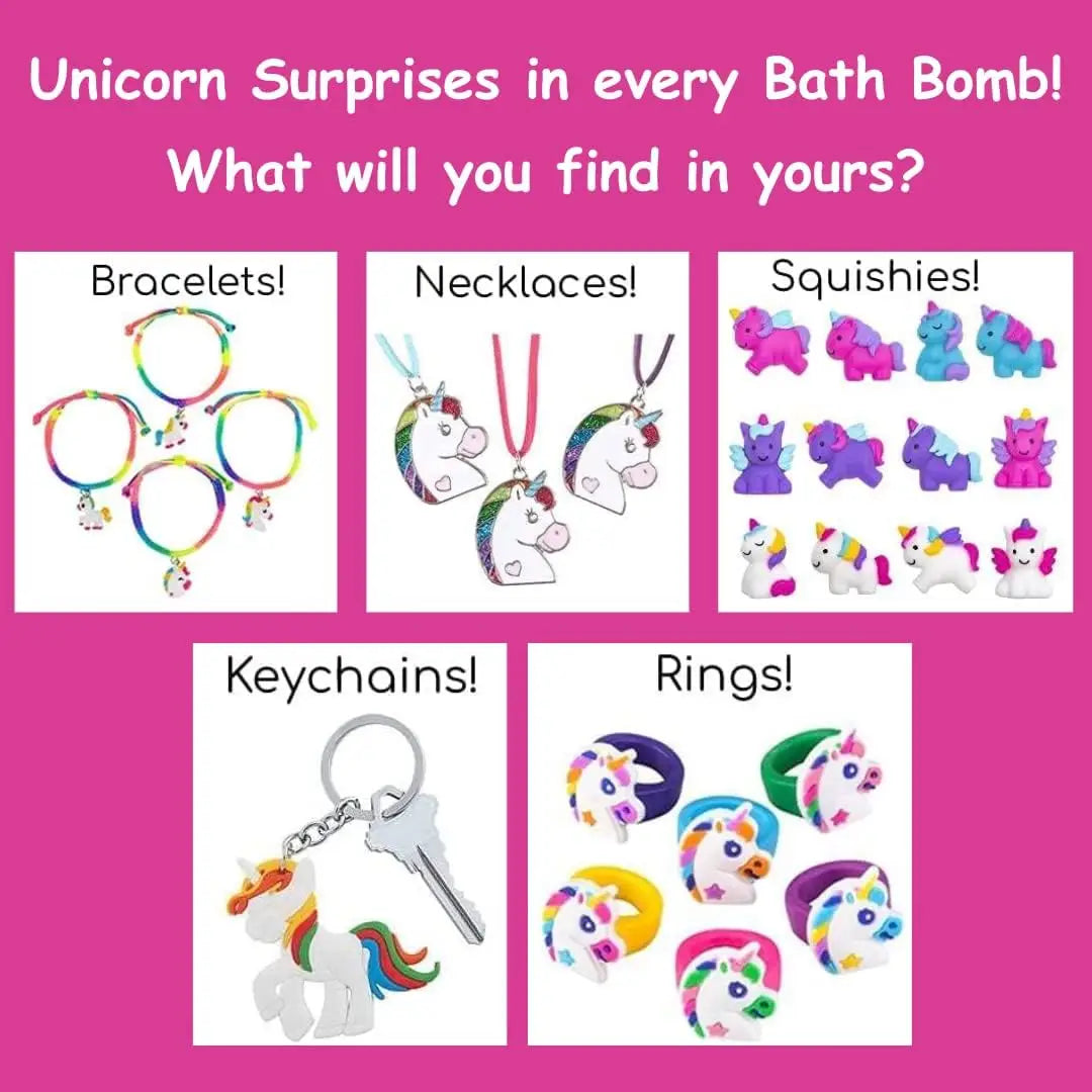 Two Sisters Spa Unicorn Bath Bombs Gift Set For Kids (6 Pack)