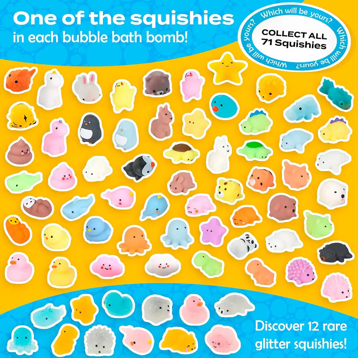 Two Sisters Spa Squishy Bath Bombs Gift Set For Kids (6 Pack)