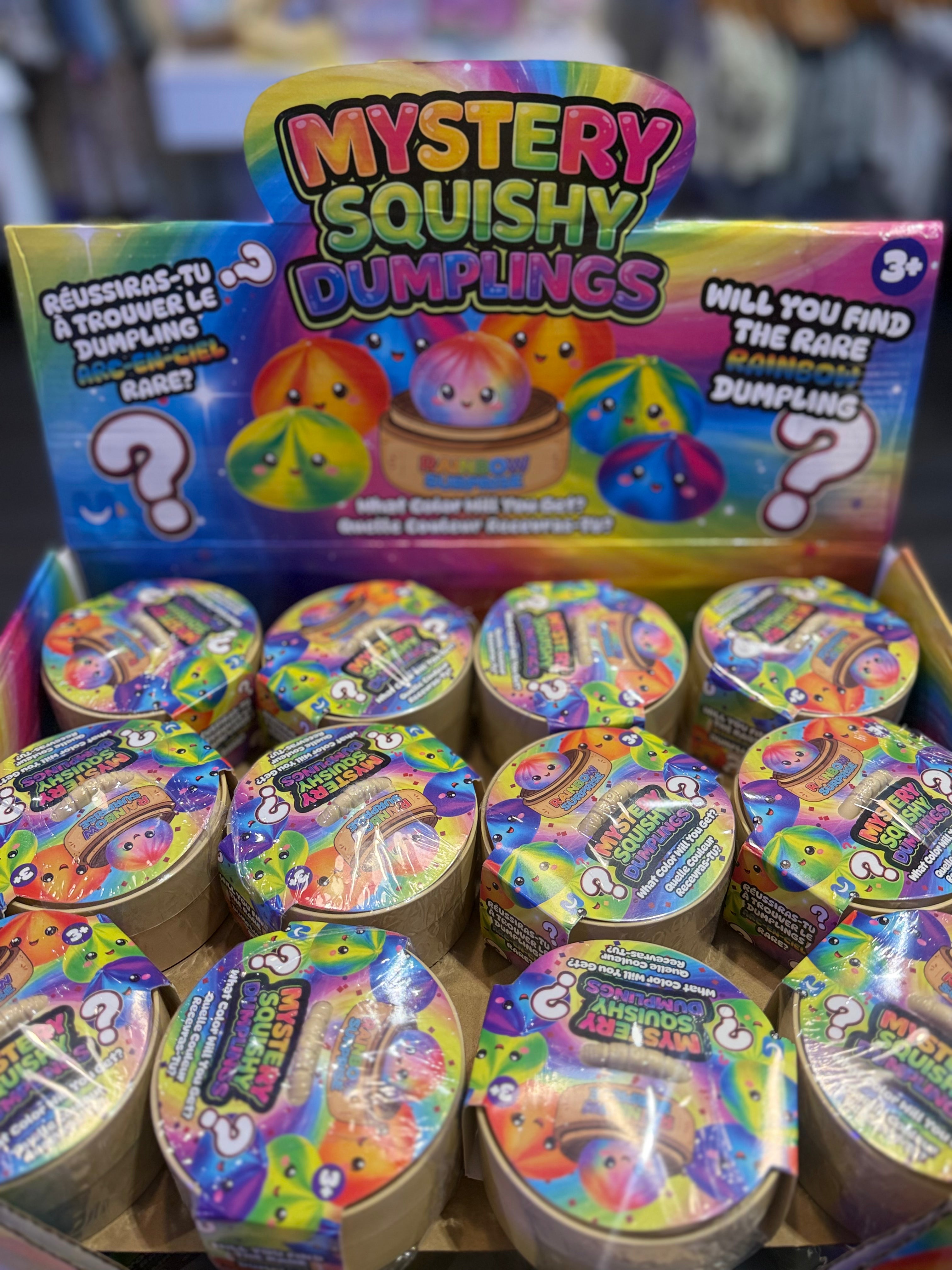Mystery Squishy Dumpling -Tie Dye with Rainbow Suprise