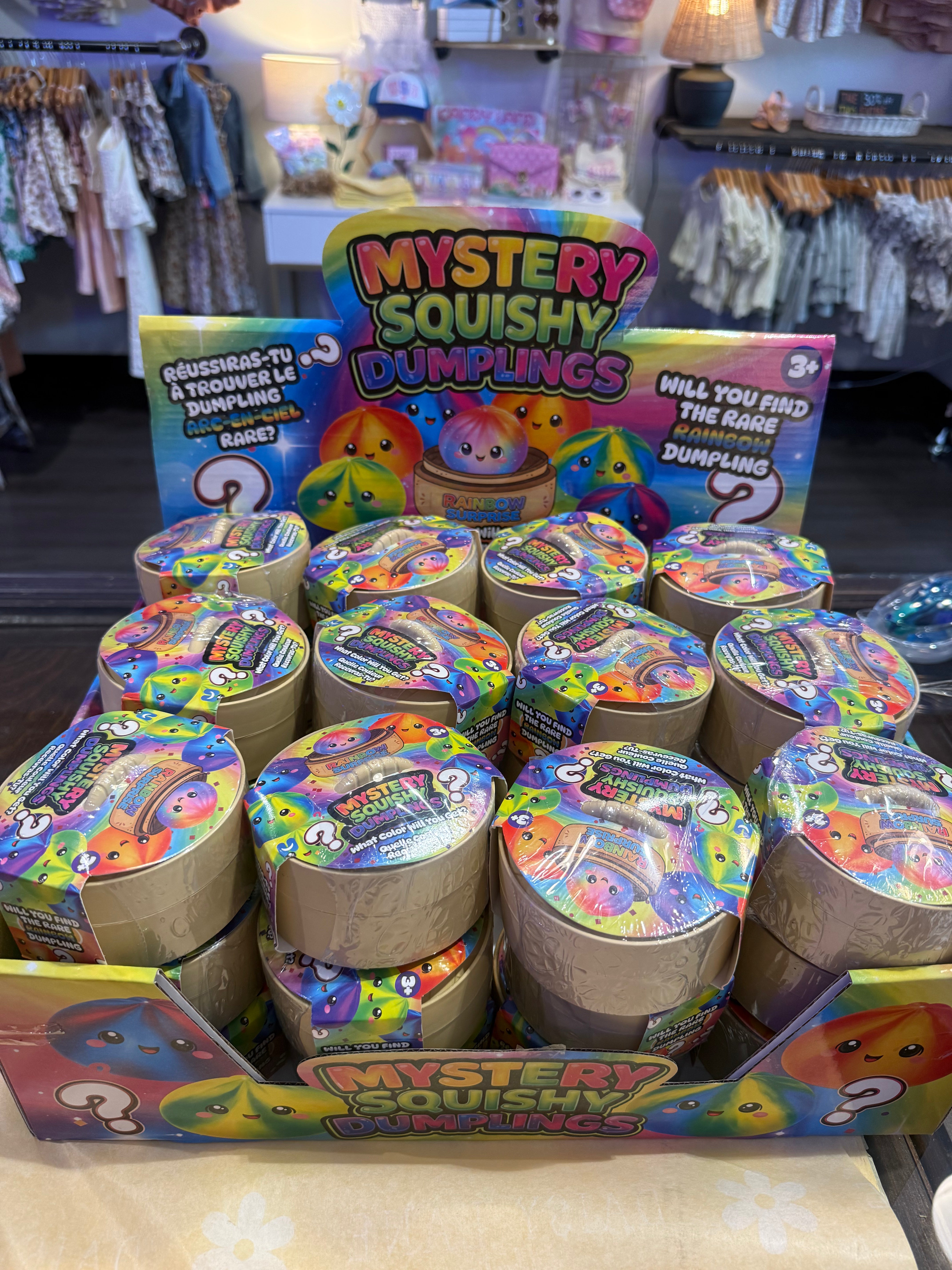 Mystery Squishy Dumpling -Tie Dye with Rainbow Suprise
