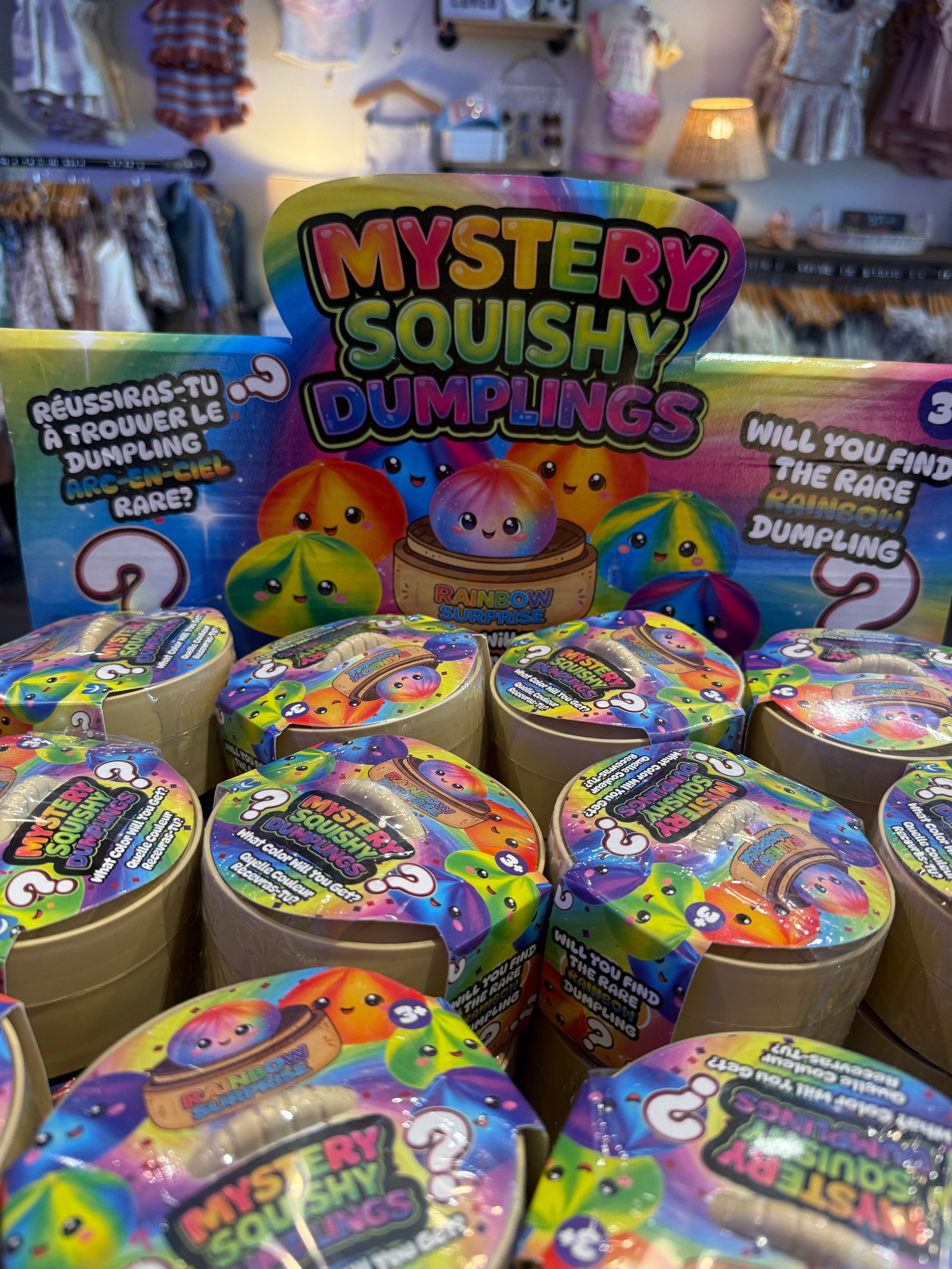 Mystery Squishy Dumpling -Tie Dye with Rainbow Suprise