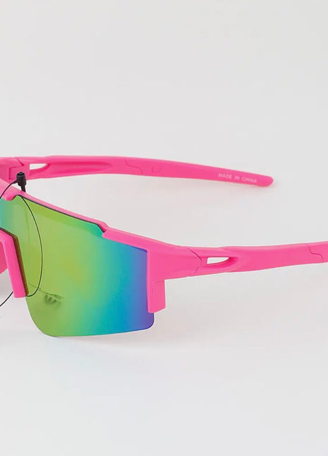 Kids Bright Curved Shield Sunglasses