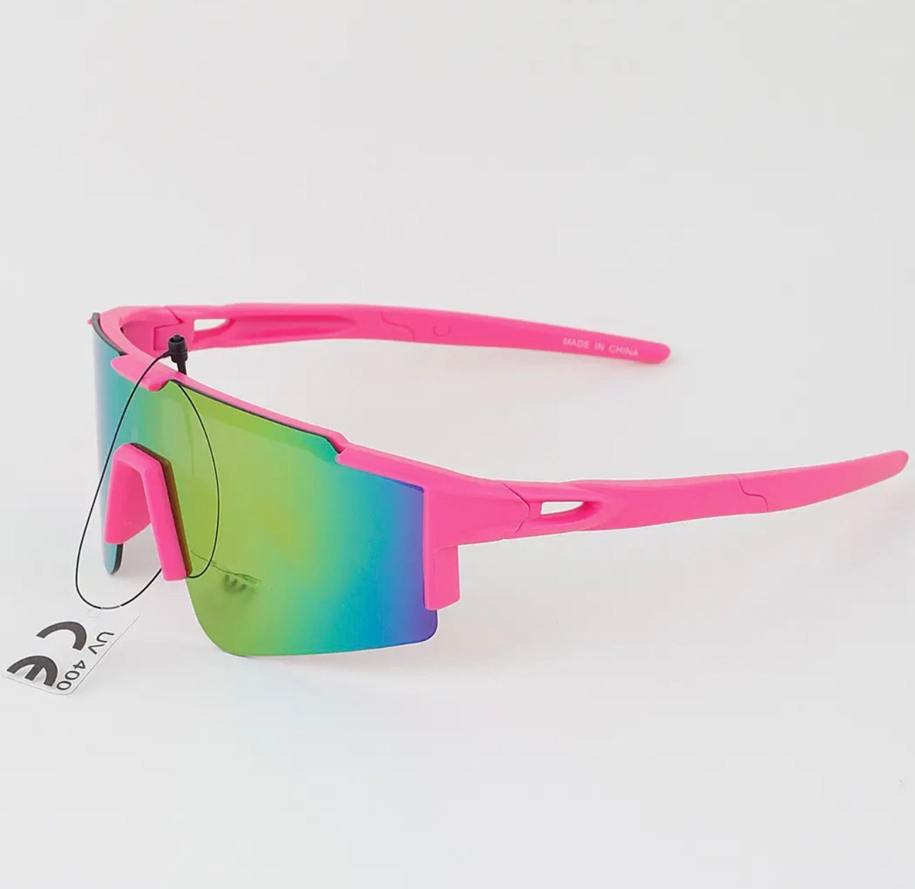 Kids Bright Curved Shield Sunglasses