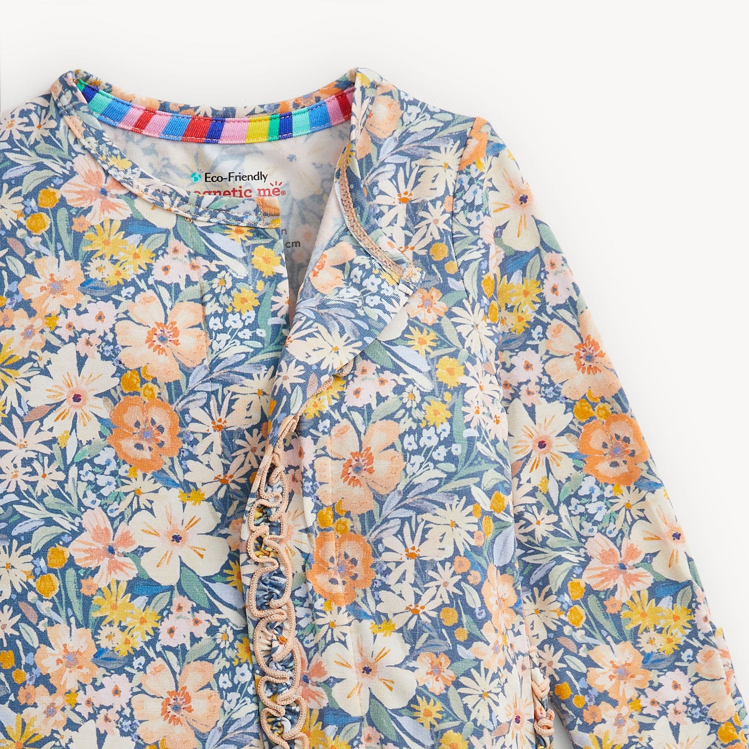 Flora Magnetic Ruffle Footie