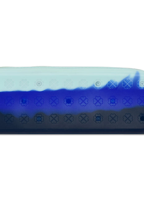 IScream Ocean Waves Charmed Jelly Pencil Case Back without Charms