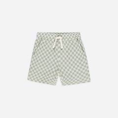 Rylee & Cru Bermuda Short || Sage Check Front