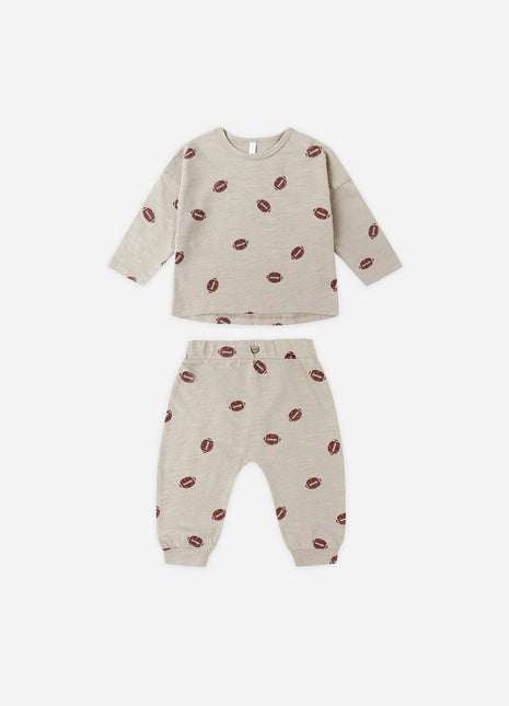Rylee + Cru Tee + Pant Set || Footballs